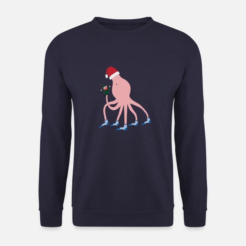 Octopus and gnome - Unisex Sweatshirt - navy