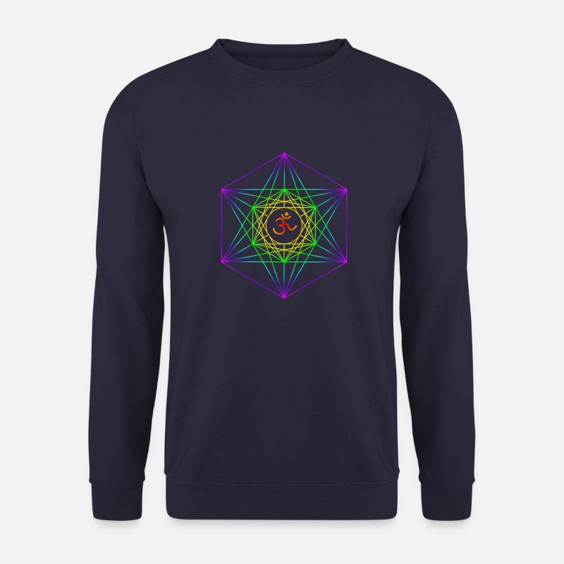 Metatron's Cube 3 - Unisex Sweatshirt - navy