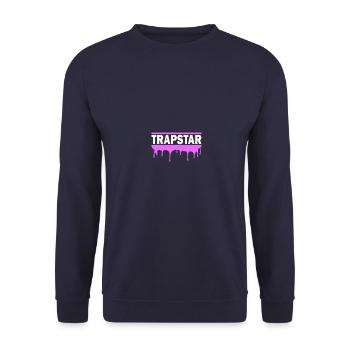 Trapstar - Unisex Sweatshirt - navy - Front - Alina (178cm) & Michal (187cm)