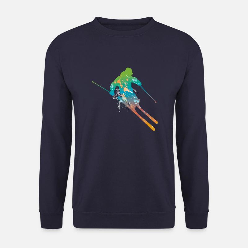 skiing male de - Unisex Pullover - Navy