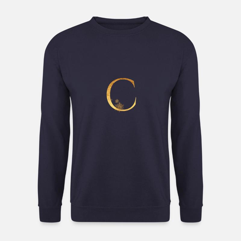 Anfangsbuchstabe C - Unisex Pullover - Navy