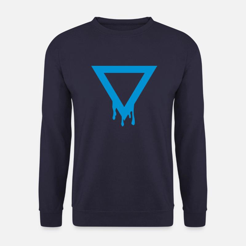 triangle splatter - Unisex Pullover - Navy