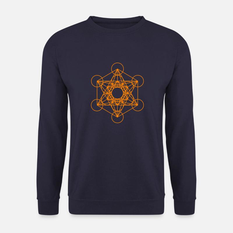 Metatrons Cube 9 - Unisex Sweatshirt - navy