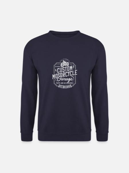Vintage Motorrad Kalifornien Geschenkidee - Unisex Pullover - Navy