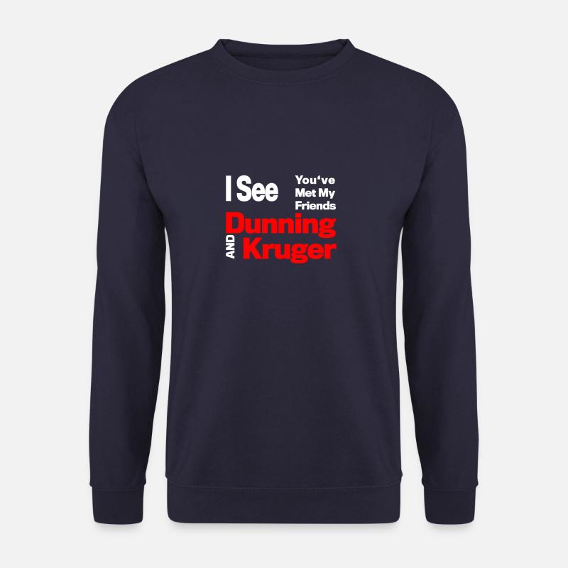 Dunning Kruger Effect - Unisex Sweatshirt - navy