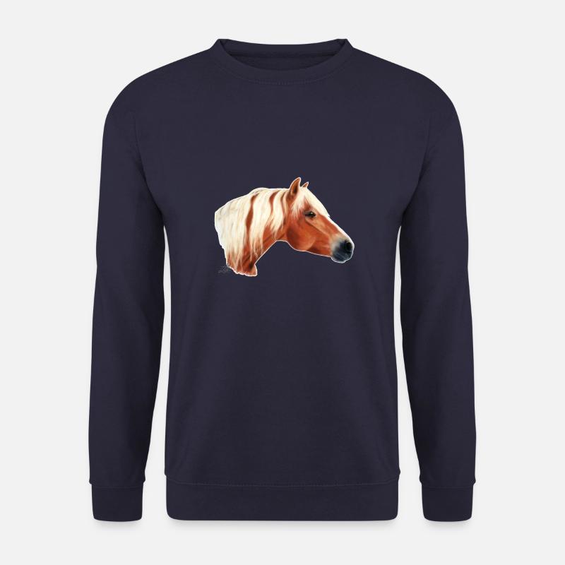 Haflinger Pferd - Unisex Pullover - Navy