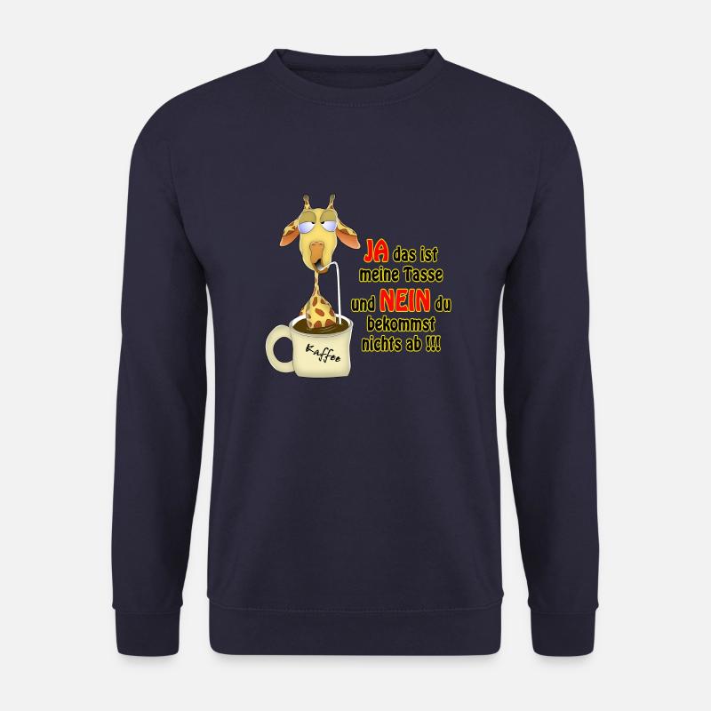 Giraffe im Kaffee - Unisex Pullover - Navy