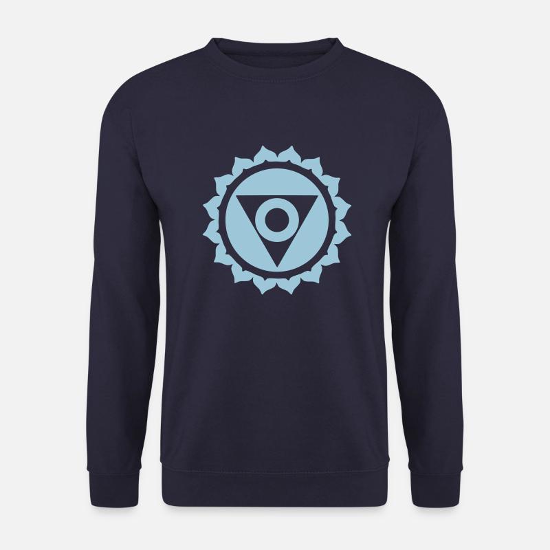 Chakra Vishuddha / Halschakra - Unisex Pullover - Navy