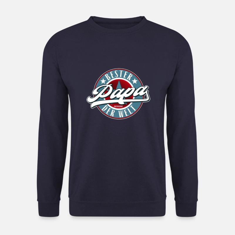 Papa Shirt - Bester Papa der Welt - Unisex Pullover - Navy