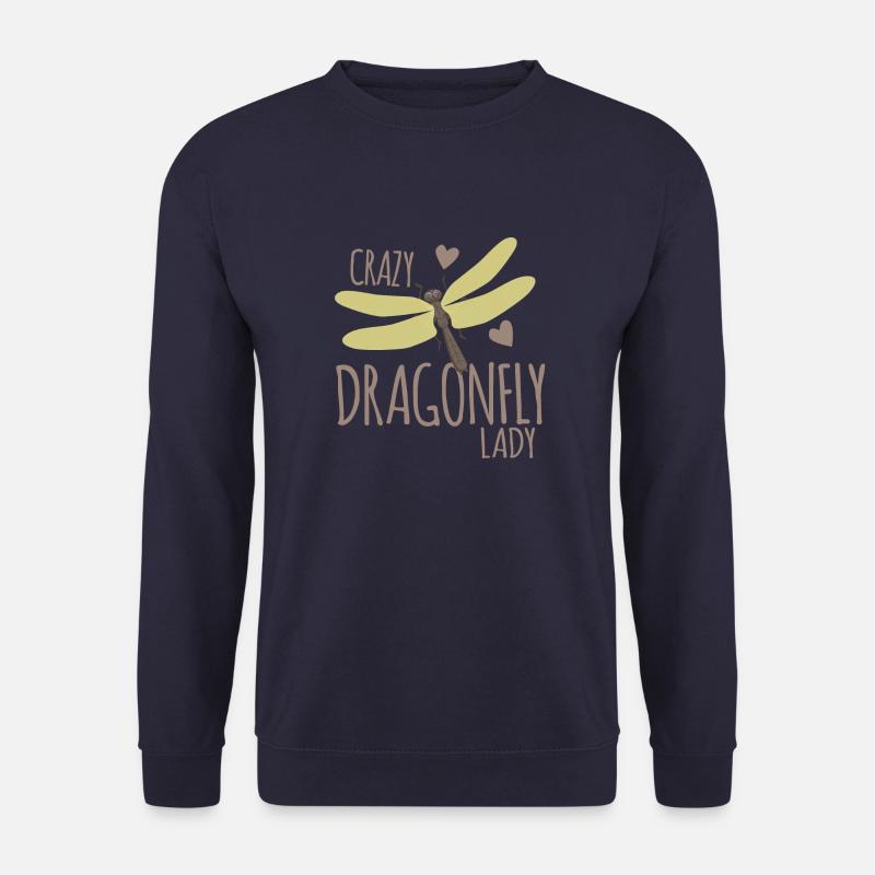 Dame libellule folle - Sweat-shirt Unisexe - marine