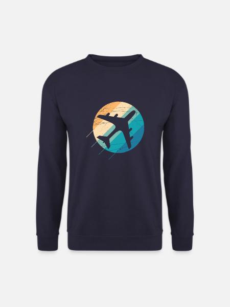 Flugzeug in schönem Retro Design - Unisex Pullover - Navy