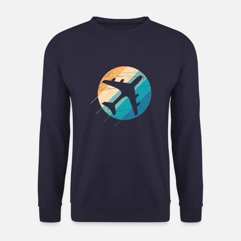 Flugzeug in schönem Retro Design - Unisex Pullover - Navy