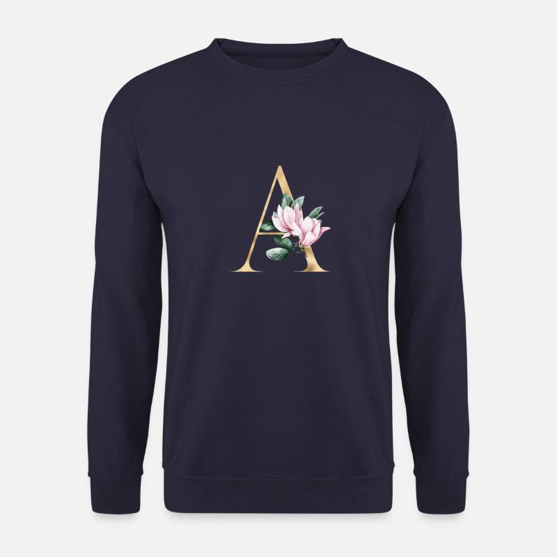 Alphabet A - Unisex Pullover - Navy