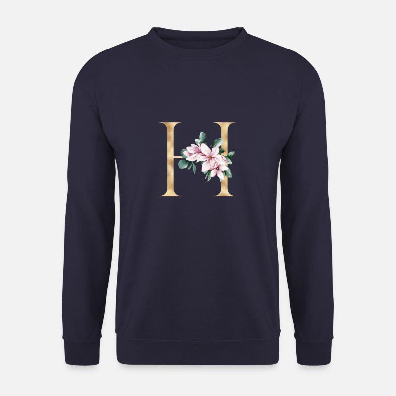 Alphabet H - Unisex Pullover - Navy