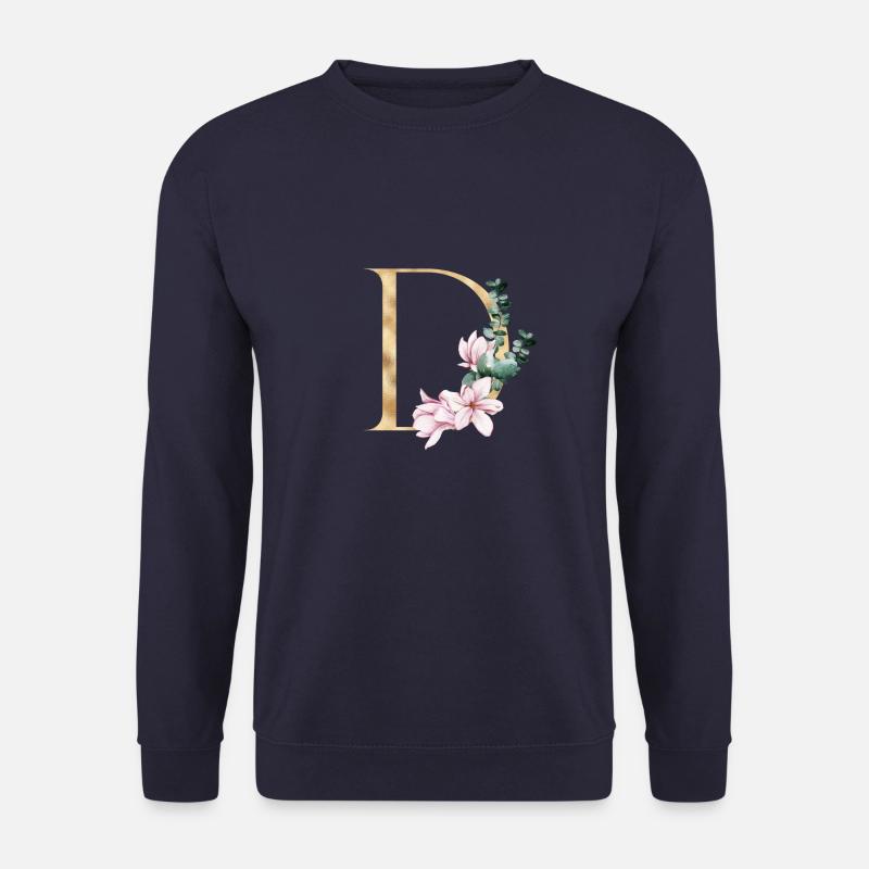 Alphabet D - Unisex Pullover - Navy
