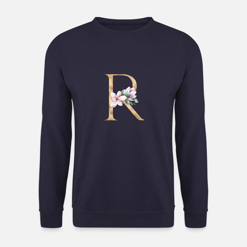 Alphabet R - Unisex Pullover - Navy