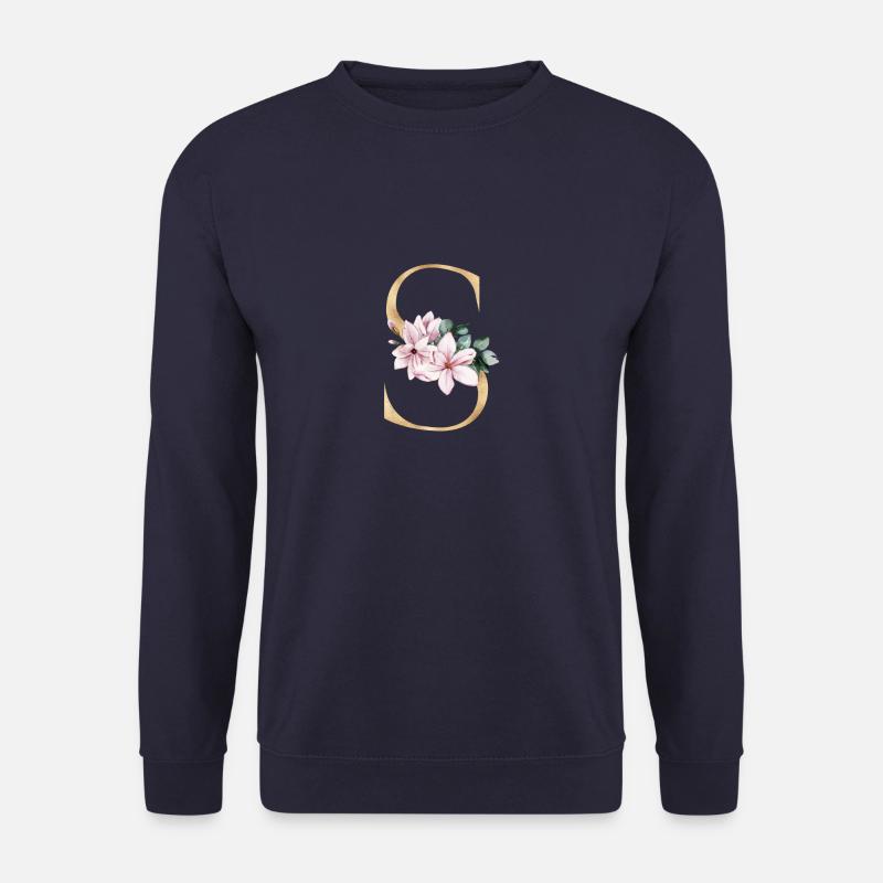 Alphabet S - Unisex Pullover - Navy