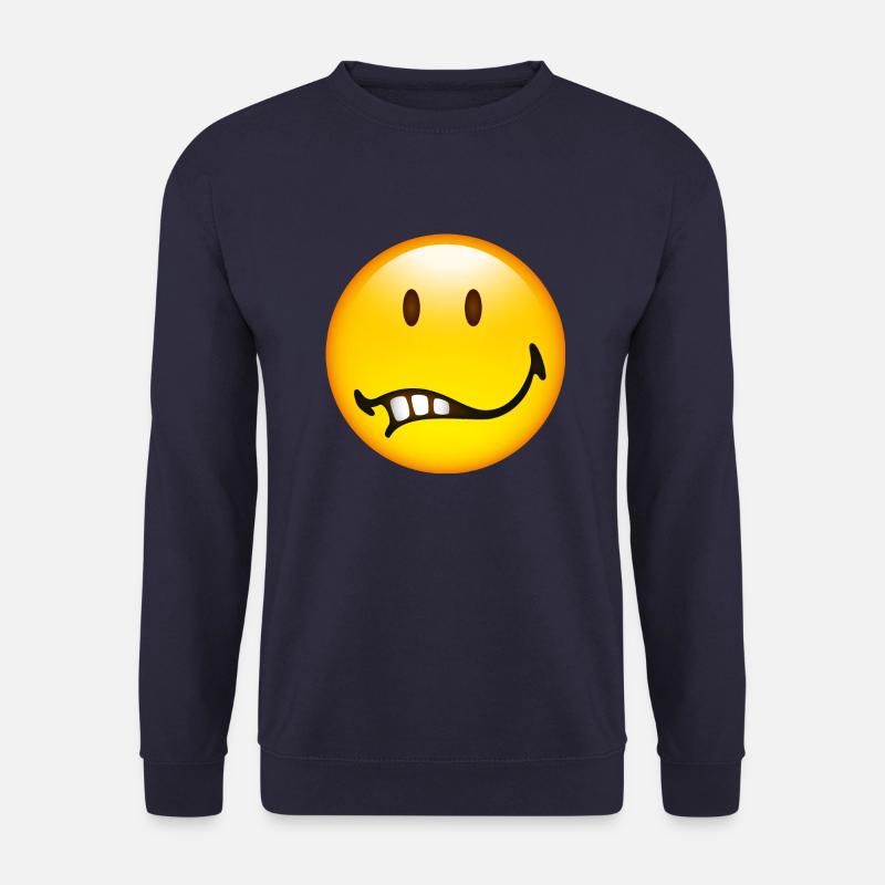 Smiley Glossy Doubt - Unisex Sweatshirt - navy