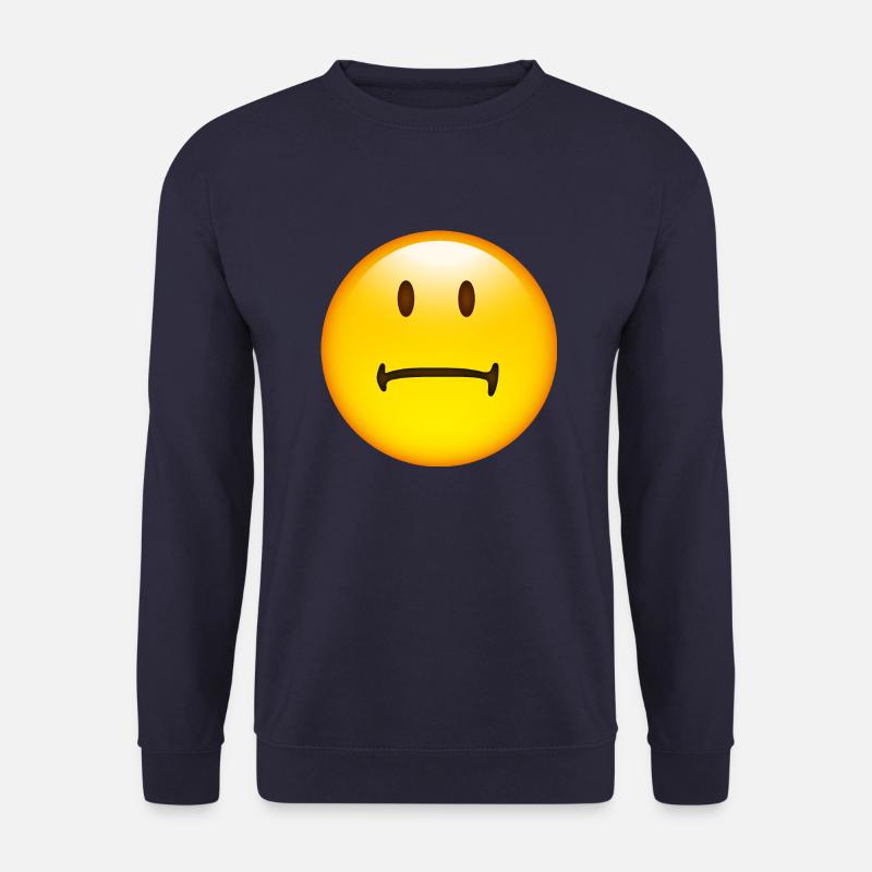 Smiley Bored - Unisex Pullover - Navy