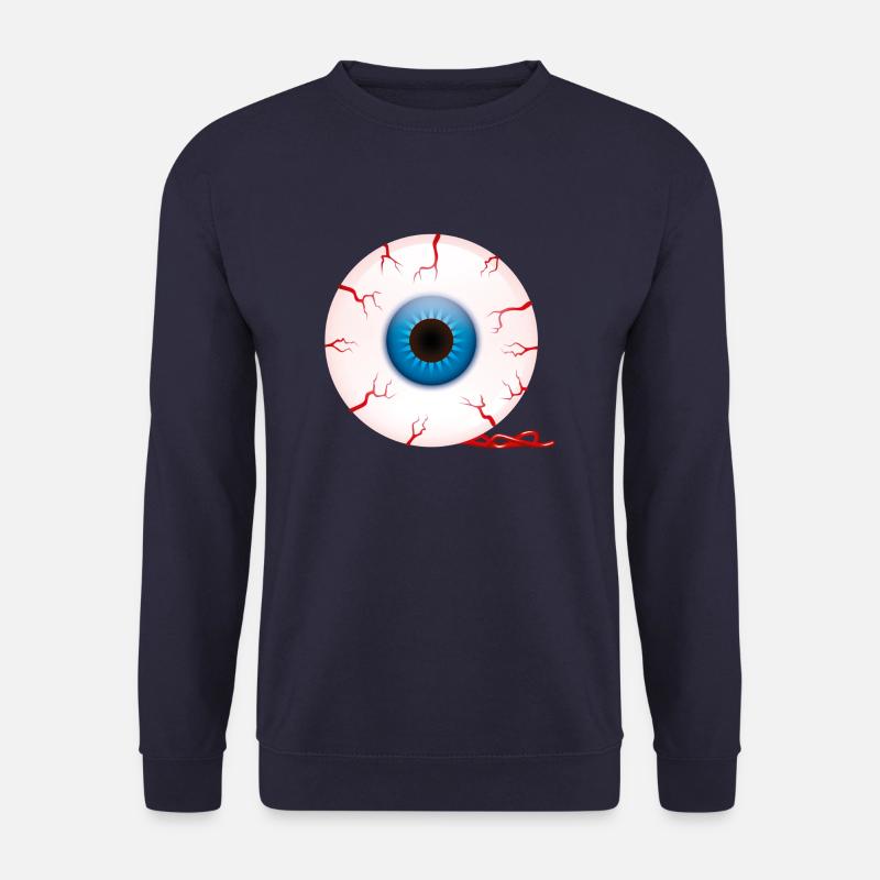 Smiley Halloween Eye - Unisex Pullover - Navy