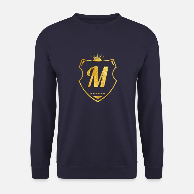 m shield gold - Unisex Sweatshirt - navy