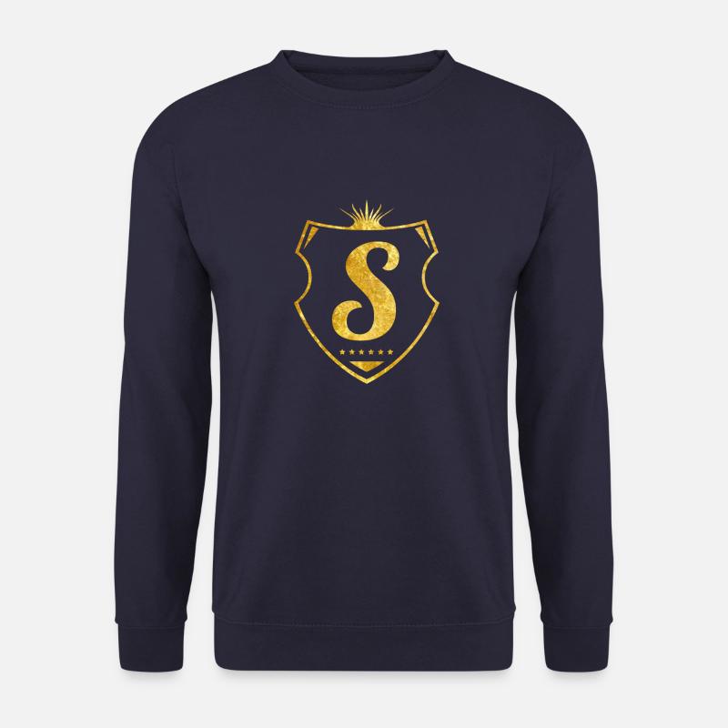 s shield gold - Unisex Sweatshirt - navy