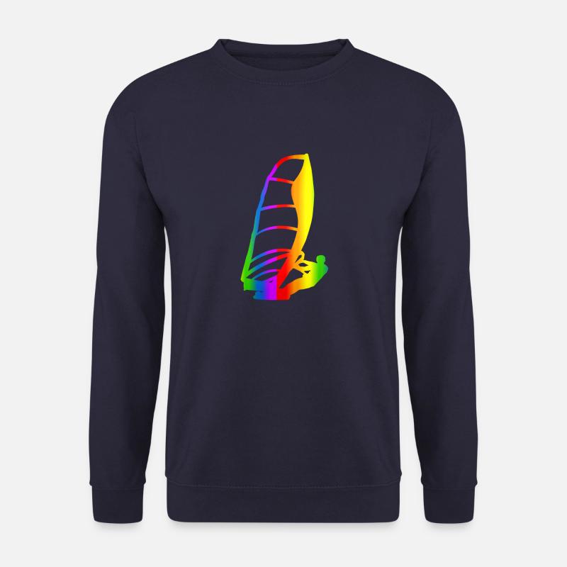 Bunter Windsurfen Regenbogen - Unisex Pullover - Navy