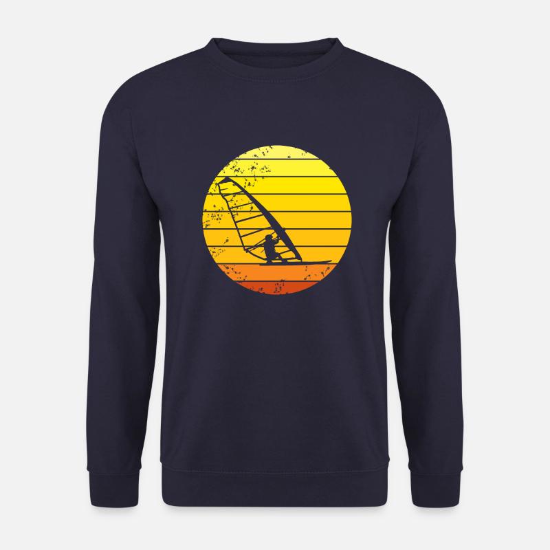 Windsurfer retro sunset - Unisex Sweatshirt - navy