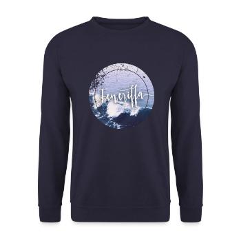 Teneriffa - Unisex Pullover - Navy - Vorne - Alina (178cm) & Michal (187cm)