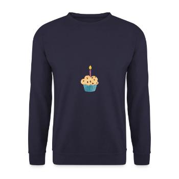 Muffin - Unisex Pullover - Navy - Vorne - Alina (178cm) & Michal (187cm)