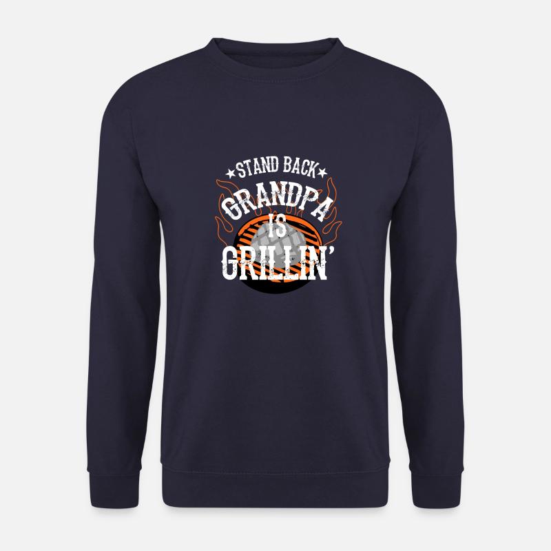grandpa bbq - Unisex Pullover - Navy