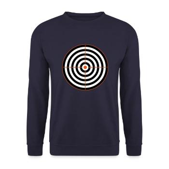 Target - Unisex Sweatshirt - navy - Front - Alina (178cm) & Michal (187cm)