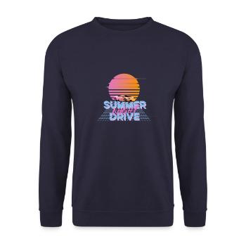 Conduite de nuit d'été - Sweat-shirt Unisexe - marine - Devant - Alina (178cm) & Michal (187cm)