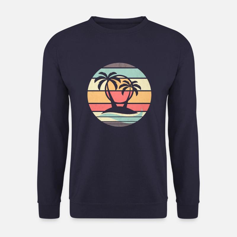 Retro Strand - Unisex Pullover - Navy