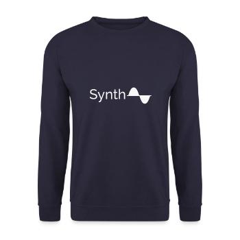 Synthwave Vaporwave - Sweat-shirt Unisexe - marine - Devant - Alina (178cm) & Michal (187cm)