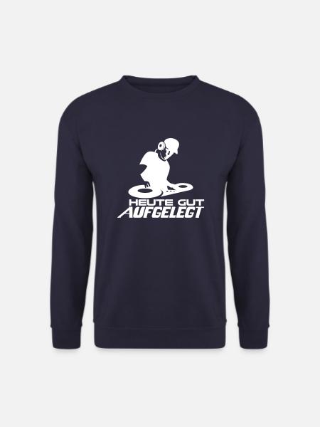 DJ Musik auflegen Club Disco House Techno - Unisex Pullover - Navy