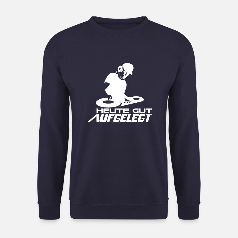 DJ Musik auflegen Club Disco House Techno - Unisex Pullover - Navy