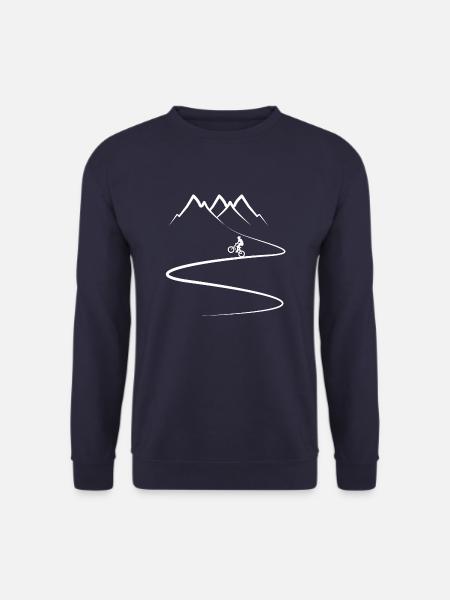 BMX - Downhill - Berge - Gebirge - Unisex Pullover - Navy