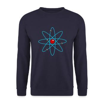 Atom - Unisex Pullover - Navy - Vorne - Alina (178cm) & Michal (187cm)