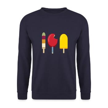 Eis Kombi - Unisex Pullover - Navy - Vorne - Alina (178cm) & Michal (187cm)