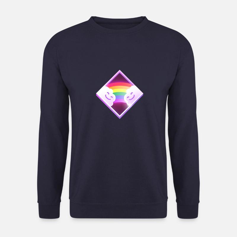 Verliebte Wolken mit Regenbogen - Unisex Pullover - Navy