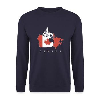 Canada - Sweat-shirt Unisexe - marine - Devant - Alina (178cm) & Michal (187cm)