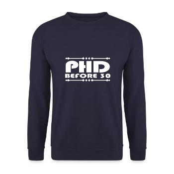 Doctorat 30 ans disant cadeau étudiant - Sweat-shirt Unisexe - marine - Devant - Alina (178cm) & Michal (187cm)