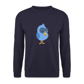Fauler Vogel - Unisex Pullover - Navy - Vorne - Alina (178cm) & Michal (187cm)