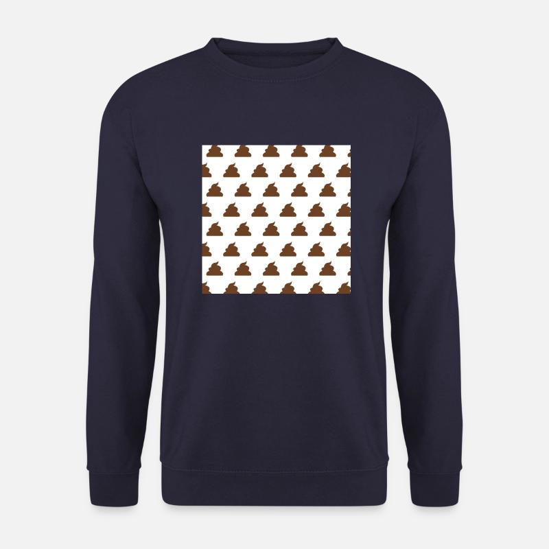 poop pattern - Unisex Sweatshirt - navy