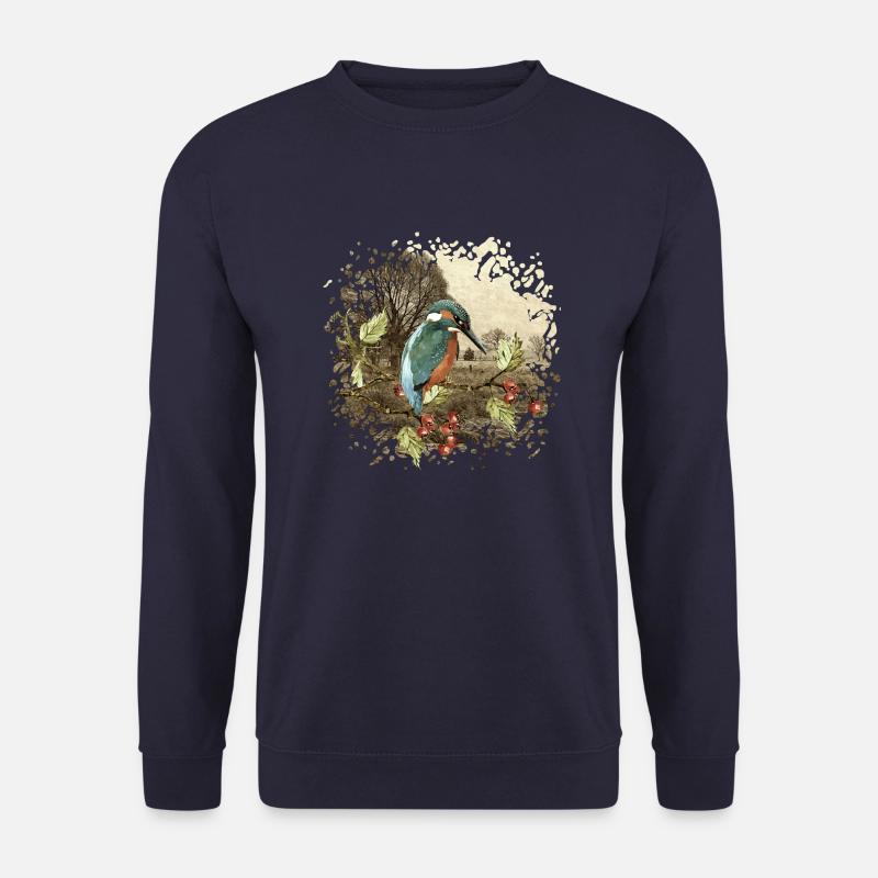 Bunter Vogel - Unisex Pullover - Navy