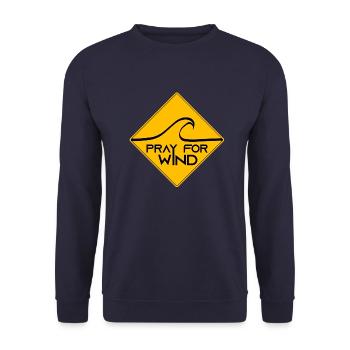 Pray for wind - Unisex Pullover - Navy - Vorne - Alina (178cm) & Michal (187cm)