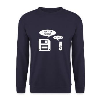 I am your father geschenk Informatique Programming - Sweat-shirt Unisexe - marine - Devant - Alina (178cm) & Michal (187cm)