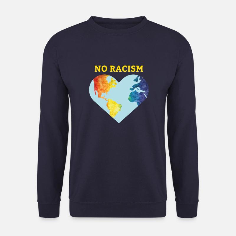 No racism Toleranz Geschenk Menschenrechte - Unisex Pullover - Navy