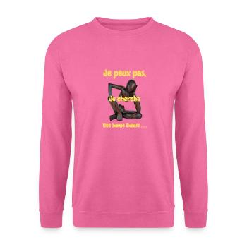 Je peux pas - Sweat-shirt Unisexe - rose - Devant